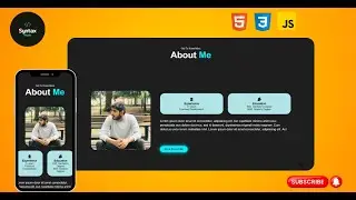 How To Create A Responsive Perfect Portfolio Website - About Section (part 2)  