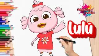 How to Draw and Color Lulú the Little Duck 🦆🎀 Canciones del Zoo | Easy Step-by-Step Drawing