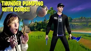 Thunder Pumping With A COW!!!