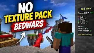 Playing BedWars With NO Texture Pack... Big Mistake! 💀