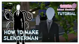 How to make Slenderman | Easy Tutorial | Sakura School Simulator