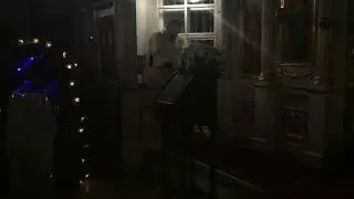 Навечерие Рождества Христова. завершение вечерней службы