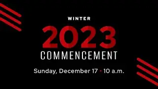 Winter 2023 Commencement Ceremony Sunday, December 17, 2023 at 10 a.m.The Kohl Center