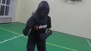 Как выглядит ножевой бой от первого лица. Knife fight from first-person view