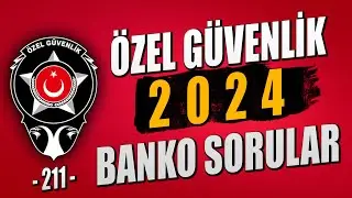 Özel Güvenlik 2024 Sınav Soruları | 