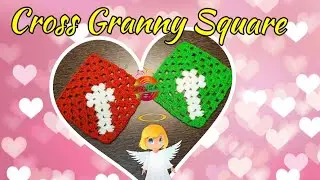 Crochet Cross Granny Square 💕 | Amarjyoti's Crochet World 🌎|