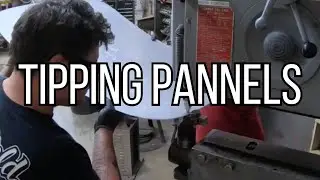 Tipping the Hem edge on the 34 Roof insert