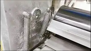 checking of the alignment of scraper blade and 2 spring