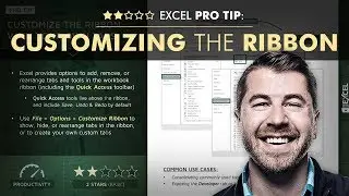 EXCEL PRO TIP: Customizing the Ribbon
