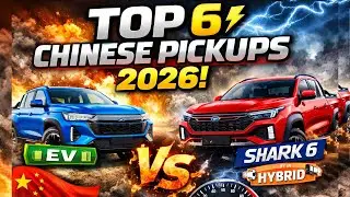 Top 6 Coolest Chinese Pickups ⚡ Shark 6 vs. Radar Horizon & More!