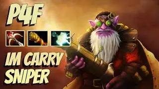 DOTA2: "Team Work" SNIPER Gameplay