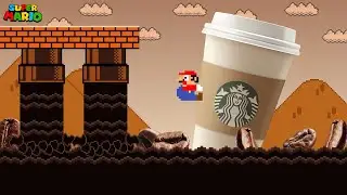Super Mario Bros., but the Floor is COFFEE...