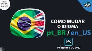 Como mudar o idioma do PORTUGUÊS para o INGLÊS | Adobe Photoshop CC 2021 ( macOS )