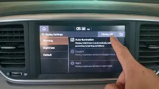 How to turn off center screen or infotainment display in Kia Sportage