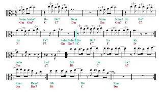 Viola - City of Stars - La La Land (Sheet music - Guitar chords)