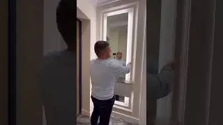 Как сделать парящее зеркало с подсветкой?
