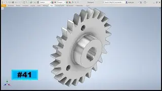 Tutorial Autodesk Inventor Rueda dentada Ejercicio #41