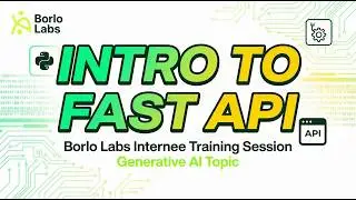 Intro to Fast API - Generative AI Training Session