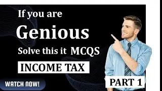 If you are Genious solve this it Income Tax MCQS