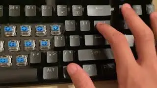 Redragon k552 with blue switches + WD 40 = this