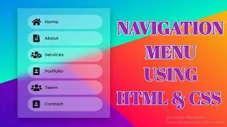 Creative - Vertical Navbar in Html And CSS | Vertical Navigation Menu Bar