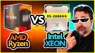 ⚡ RYZEN 9 VS XEON - QUEM GANHA NA MINERAÇÃO? CPU MINING - RYZEN 9 5900X XEON 2686 V4 CPU MINER