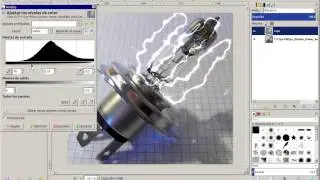Efecto rayo eléctrico en Gimp