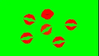 Kiss Lips Effect 2 Green Screen