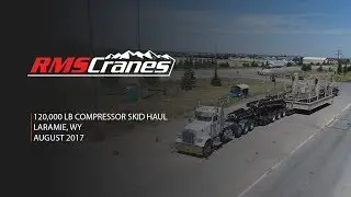 Heavy Haul: 120,000 lb Compressor Skid (Drone Video)