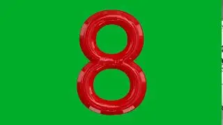 Figure 8 Loop Number Green Screen Video