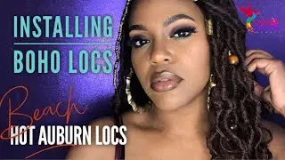 Boho Locs: Installing Beach Hot Auburn Locs for the first time | CaribCultura