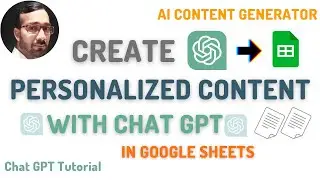 how to write content with Chat GPT in google sheets | Chat GPT : Content Writing with google sheets