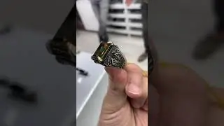 Перстень из серебра с султанитом танатаритом диаспором и оксидированием