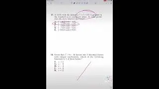ACTMath20 Must Knows 11-15