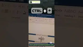 keyboard shortcuts for subscript and superscript 