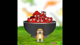 Fun color play with Cenozoic animals #Shorts ㅣColor play, Learn ColorsㅣCoCosToy