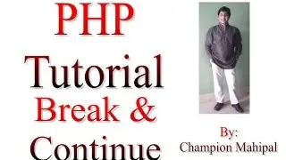 Learn PHP Tutorial 11 Break and continue statement