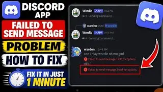 How to Fix Discord Failed to Send Message Hold for Options | Discord Failed to Send Message Problem