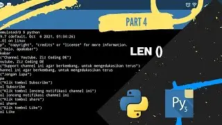 Part 4 Pydroid3 : Len || Belajar Python di Hp Android