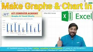 How to make Bar Graph and chart in Excel || Excel Graphs and chart in Hindi
