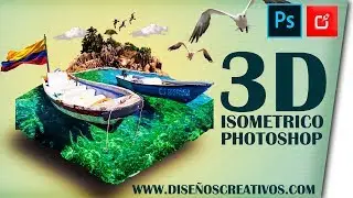 🔴 COMO hacer paisaje 3D isométrico en PHOTOSHOP 3D