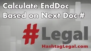 AdminPro: Tool #3 Calculate EndDoc Based on Next Doc