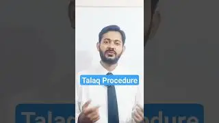 Talaq Procedure #lawyer #education #law