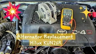 Alternator replacement Toyota hilux KUN26R