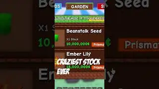 THE CRAZIEST GROW A GARDEN STOCK EVER 