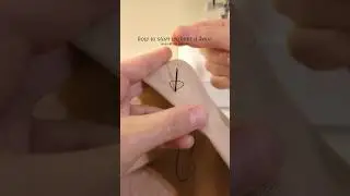 10 stitches you need to know - how to start a stitch without a knot 