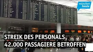 Streik des Personals - 42.000 Passagiere der Lufthansa von Flugausfällen betroffen