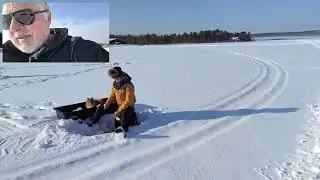 Lapponia Finlandese   lago Perunkajarvi   Pesca nel ghiaccio