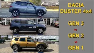 SLIP TEST - Dacia Duster 4WD - gen 3 vs gen 2 vs gen 1 -  @4x4.tests.on.rollers
