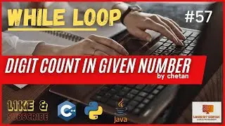 digit count in given  number  in c python java | logical programming | @helloworld_institute